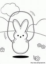 Coloring Marshmallow Peeps Pages Popular sketch template