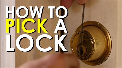 pick  lock  art  manliness youtube