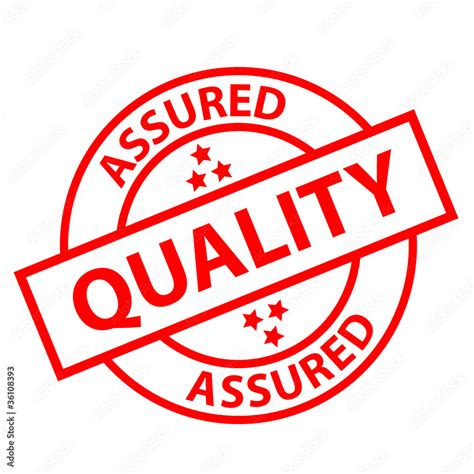 quality assured stamp reliability guarantee satisfaction stock vector adobe stock