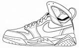 Nike Coloring Shoes Pages Air Jordan Sketch Drawing sketch template