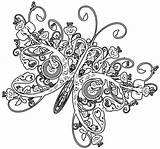 Coloring Butterfly Pages Printable Adults Mandala Animal Complex Detailed Endless Adult Hard Cute Colouring Print Life Creations Cycle Getcolorings Difficult sketch template