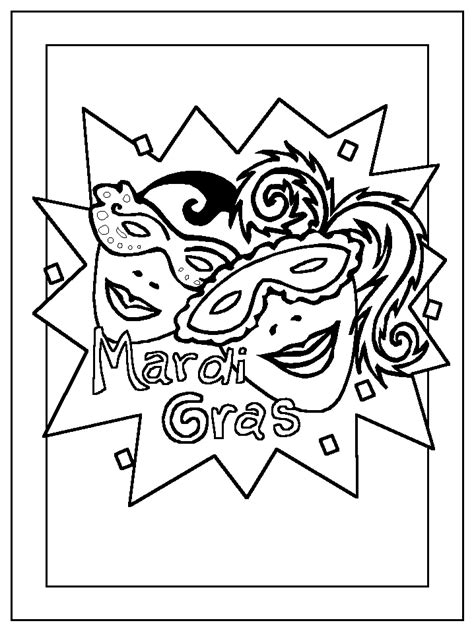 mardi gras coloring pages  kids coloring home