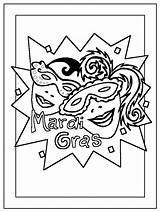 Coloring Pages Mardi Gras Kids Dltk Christmas Carnaval Popular Color Coloringhome Sheets sketch template