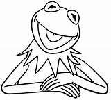 Kermit Frog Muppets Muppet Sesame Getcolorings Clipartmag sketch template