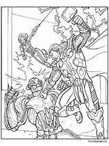 Thor Coloring Pages Boys Printable sketch template