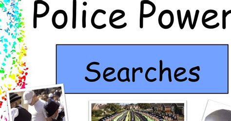 police powers  searches btec law lesson teaching resources
