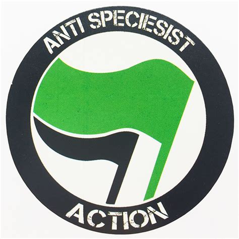 Anti Speciesist Action Stickers By Chaos Creations