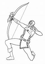 Hawkeye Coloring Pages Books sketch template