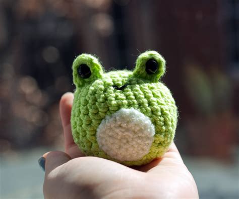 small crocheted frog frog plush worry pet frog gifts etsy uk