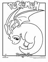Coloring Pokemon Pages Printable Dragonite Kids Printables Cute Birthday Crafts After Ritbilder Party Template Jr Pikachu Temple Run Sheets Barn sketch template