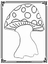 Jamur Mewarnai Fungi sketch template