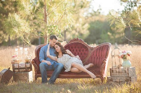 A Romantic Vintage Styled Engagement Session Glamour And Grace