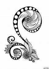 Zen Coloring Pages Abstract Adults Flowers Pattern Stress Anti Inspired Antistress Paisley Element Doodles Mehndi Henna Mandala Adult Relaxation Floral sketch template
