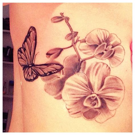 my own orchid and butterfly tattoo tattoos and piercings tatoos cool
