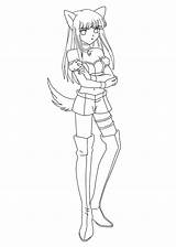 Mew Coloringhome Populer Fighter Getdrawings Template Catgirl Pokemon Coloring 4kids Neko sketch template