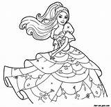 Coloring Pages Barbie Fashion Popular sketch template