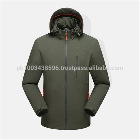 wind breaker softshell jacket zipper up high standard