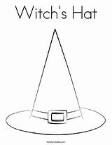 Hat Witch Coloring Pages Halloween Visit Printables Drawing Template sketch template