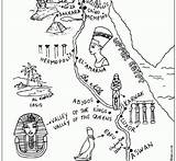 Egypt Map Coloring Ancient Pages Chronicles Network Afkomstig Van sketch template