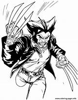 Wolverine Colouring Fumetto Hmcoloringpages Coloringhome sketch template