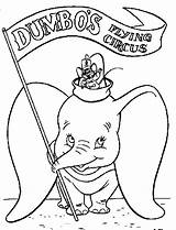 Dumbo Coloring Kids Color Print Pages Disney Children sketch template