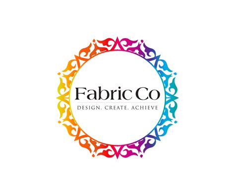 elegant  business logo design  fabric  tag  design