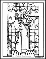 Anthony Saint Coloring Pages Padua Glass Stained St Patron Jesus Saints Lost Catholic Items Colouring Church Sheets Saintanneshelper Francis Pray sketch template