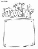 Teacher Appreciation Week Coloring Pages Teachers Printables Classroom Colouring School Printable Sheets Gifts Classroomdoodles Pet Letter Principal Fun Enjoy sketch template