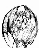Demon Drawings Drawing Demons Angel Coloring Sketch Heaven Pages Dragon Scary Insidious Female Devil Dragons Deviantart Colouring Clipart Gremlins Clipartmag sketch template