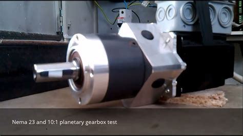 axis test  stepper motor nema    planetary gearbox youtube