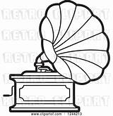 Phonograph Gramophone Lal sketch template