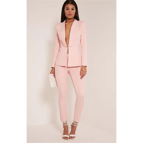 New Light Pink 2017 Fashion Womens Business Suits Ladies Elegant Formal