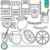 Lemonade Stamp sketch template