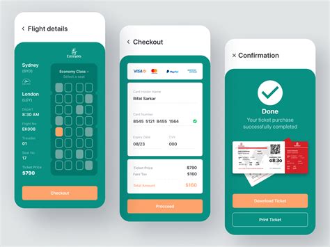 flight ticket booking app design  rifat sarkar  dribbble