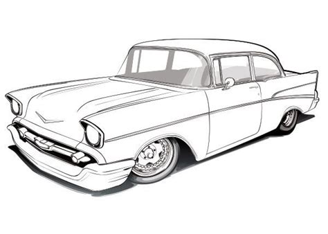 chevy bel air coloring page