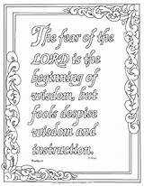 Proverbs Printable Kids Coloring Pages Lord Fear Bible Verse Adron Mr Sheets Colouring Color Adult Christian Book Children Coloringpagesbymradron Mordecai sketch template