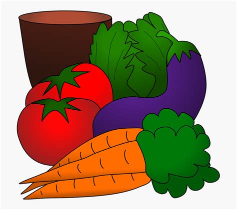 gambar animasi sayuran  buah  transparent clipart clipartkey