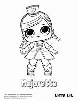 Lol Coloring Pages Surprise Doll Majorette Dolls Lotta Color Print Series Cute Colouring Kids Printable Sheets Drawing Cheer Worksheets Books sketch template