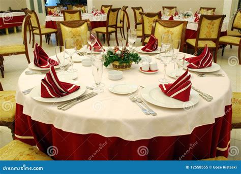 decorated restaurant table stock image image  fork
