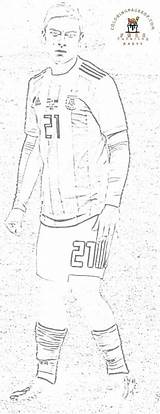 Dybala Paulo sketch template