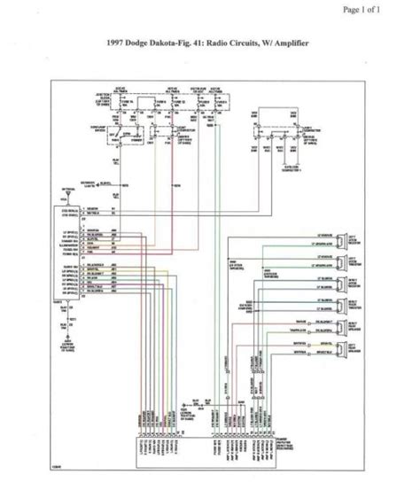 dodge ram  radio wiring diagram datainspire