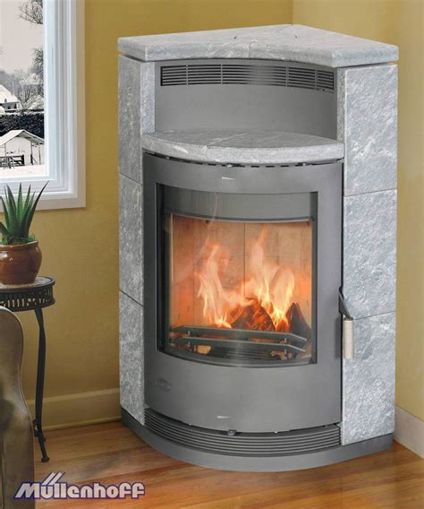 fireplace kaminofen lyon naturstein eck kamin  kw kamin ofen ebay
