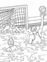 Waterpolo sketch template