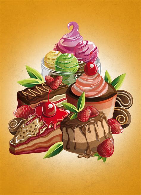 dessert illustration  jmlart  deviantart