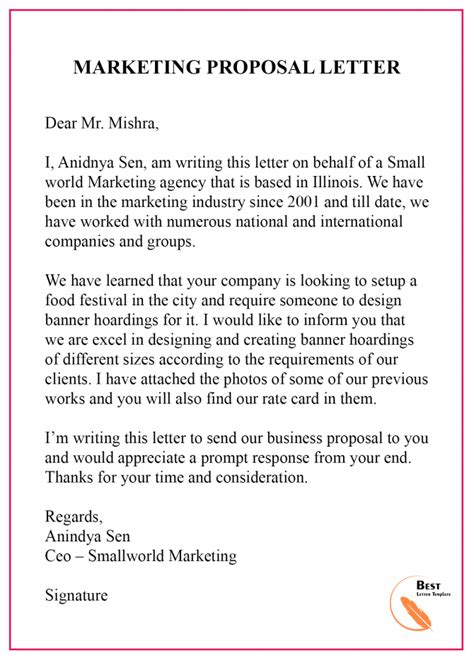 small business marketing letter gotilo