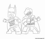 Lego Batman Robin Coloring Pages Printable Print Color sketch template