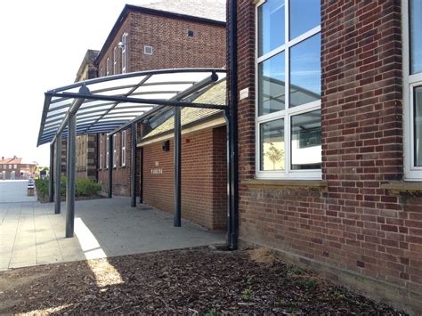 bespoke curved entrance canopies miko engineering