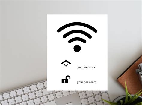 printable  wifi password template