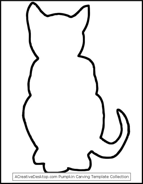 black cat outline clipartsco