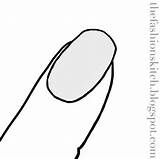 Nail Coloring Pages Finger Designlooter 479px 05kb sketch template